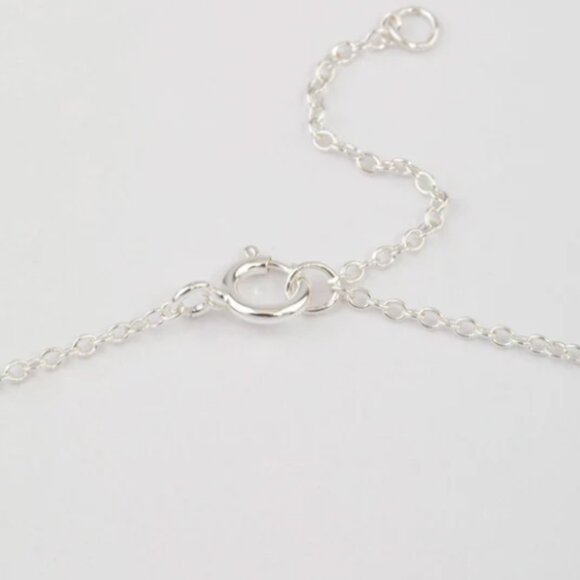 Sterling Silver Cubic Zirconia Emerald Cut Necklace - Picture 6 of 6